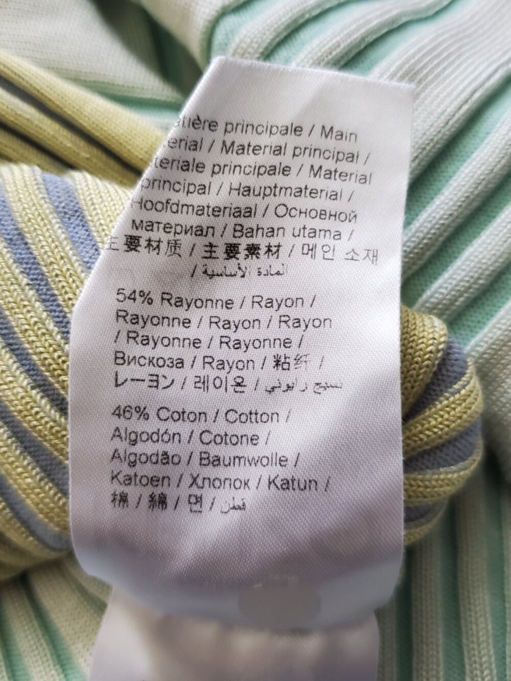 Kenzo Women's Multi-Color Pleated Geometric Ribbed Fitted Dress - Small - Picture 6 of 6